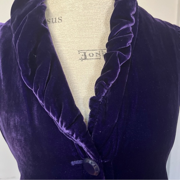 Armani Exchange NWT purple velvet top - Picture 3 of 14